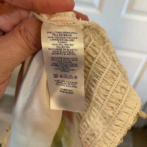 Loft Tropical Smocked Skirt size XL - Picture 11 of 12